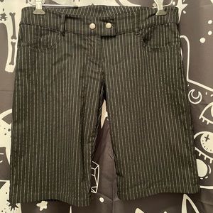 Lip Service Gangsta Pranksta Pinstriped Knee Length Shorts